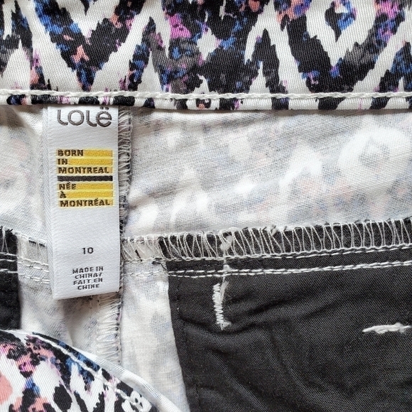 Lole Cactus Flower Sizzle print pants Sz. 10 NWT - Picture 4 of 8
